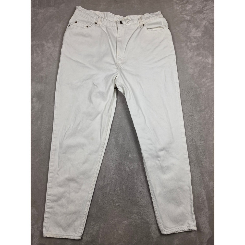 Vintage Levi's 522 Tapered Fit Jeans Women 20 White 1995 High Rise Made In USA